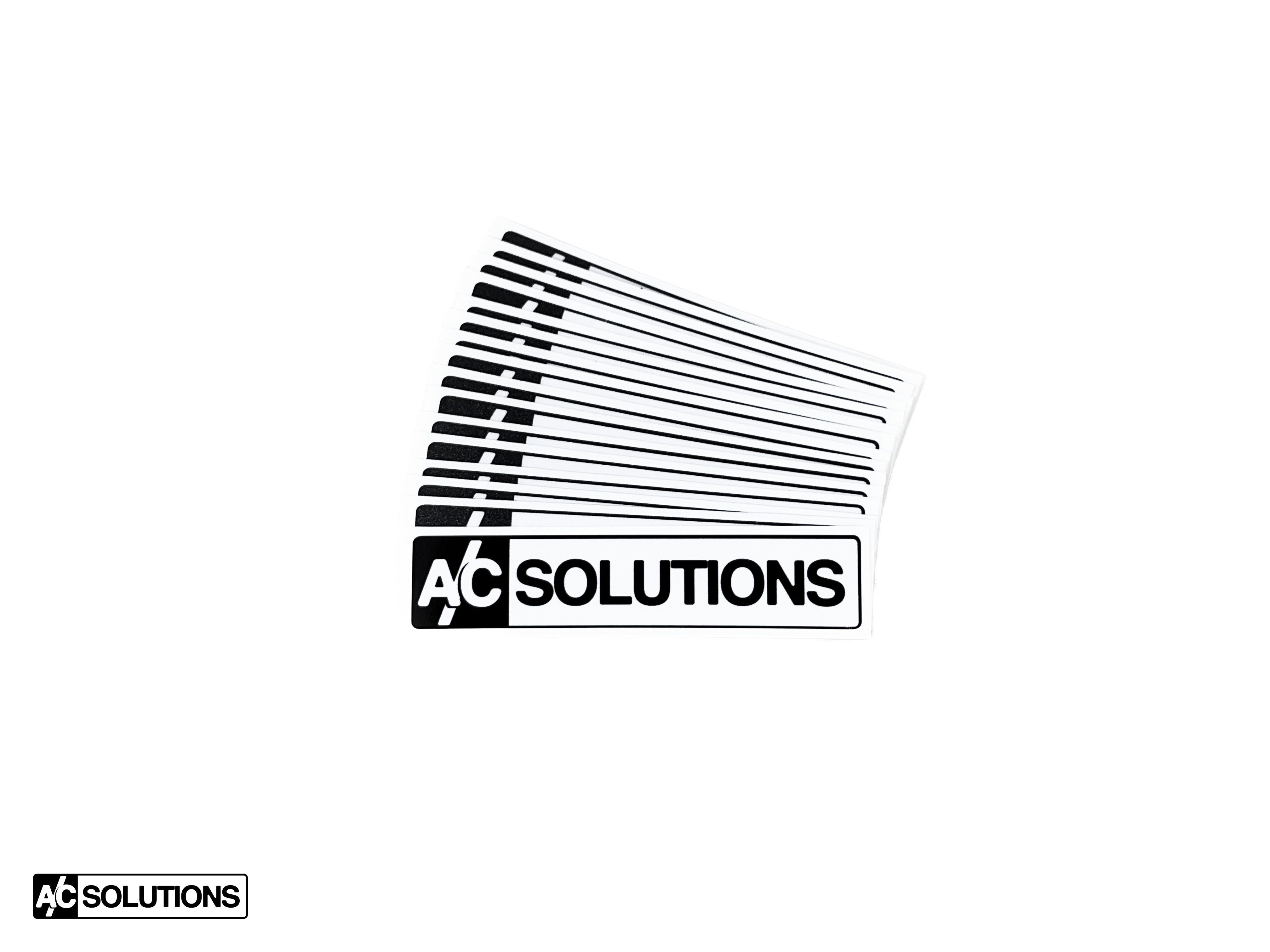 A/C Solutions Box Sticker
